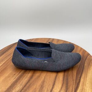 Rothy's The Loafer Shoes Womens Size 9 Navy Heather Slip On Casual Comfort